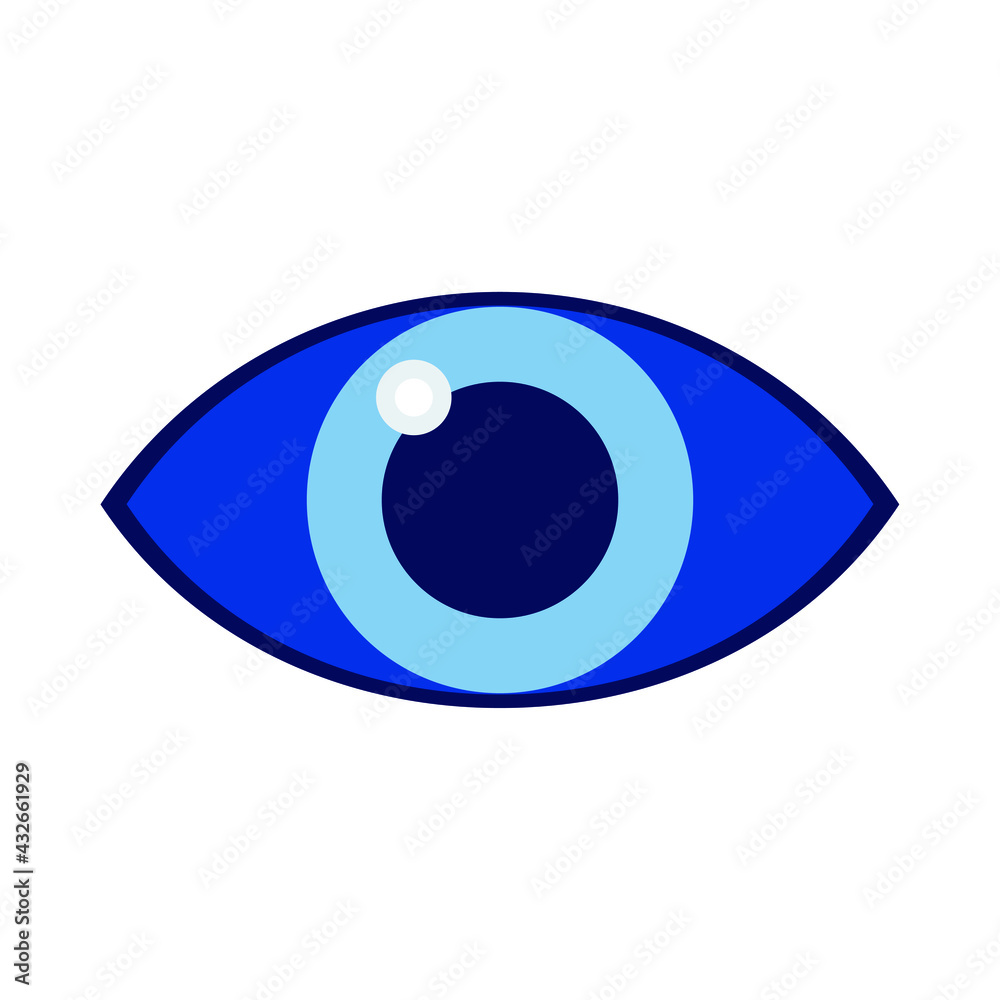 Turkish amulet against the evil eye. Blue eye. Guardian Nazar. An attribute of traditional pre-Islamic Turkic anthropogenic magic. All-seeing eye. Vector graphics. Turkish amulet against the evil eye. Blue eye. Guardian Nazar. An attribute of traditional pre-Islamic Turkic anthropogenic magic. All-seeing eye. Vector graphics.