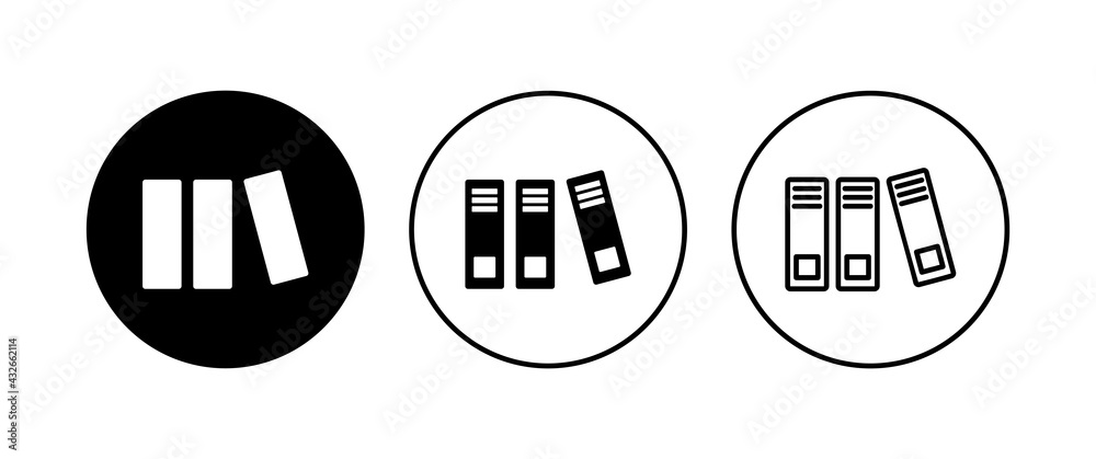 Library icon set. education icon vector Library icon set. education icon vector