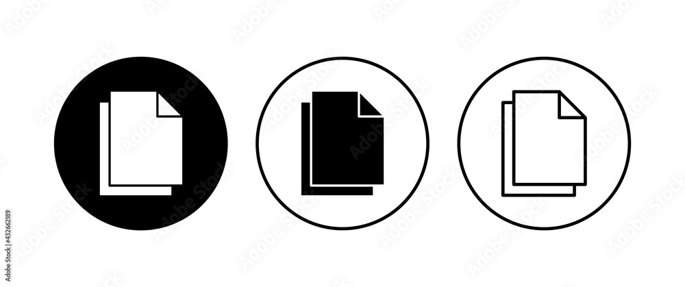 Document icon set. Paper icon. File Icon Document icon set. Paper icon. File Icon