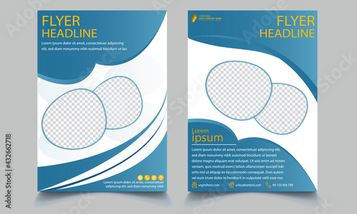 Annual report brochure layout design template. Vector Fashion brochure, flyer, magazine cover & poster template