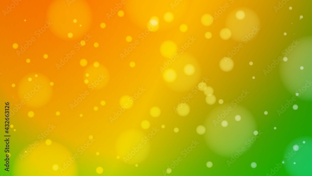 Abstract Blurry Bokeh Effect in Bright Gradient Green Yellow Background Abstract Blurry Bokeh Effect in Bright Gradient Green Yellow Background
