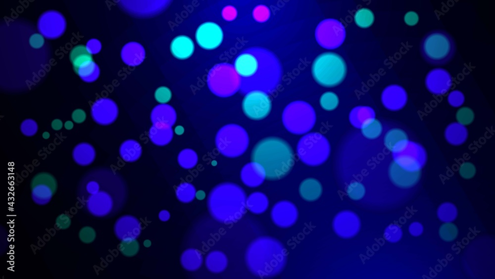 Abstract Colorful Blur Bokeh Effect In Dark Background Abstract Colorful Blur Bokeh Effect In Dark Background