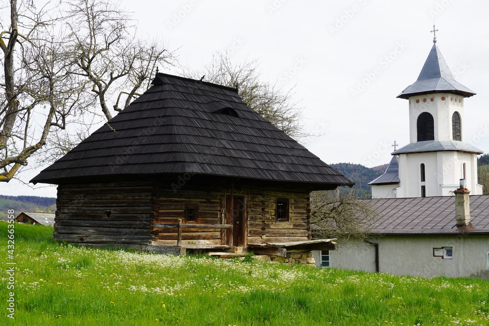 Old abandoned hut from Romania , Maramures county Old abandoned hut from Romania , Maramures county