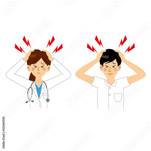 困る女医と看護師