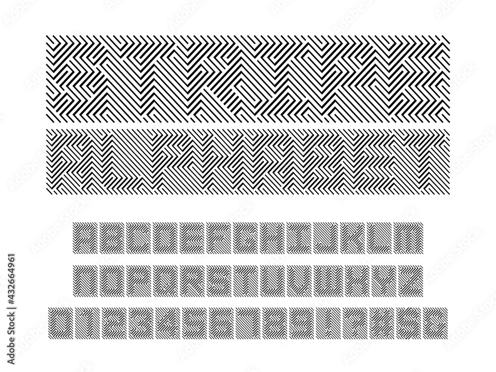 Fototapeta premium Optical illusion style alphabet design with uppercase, numbers and symbols