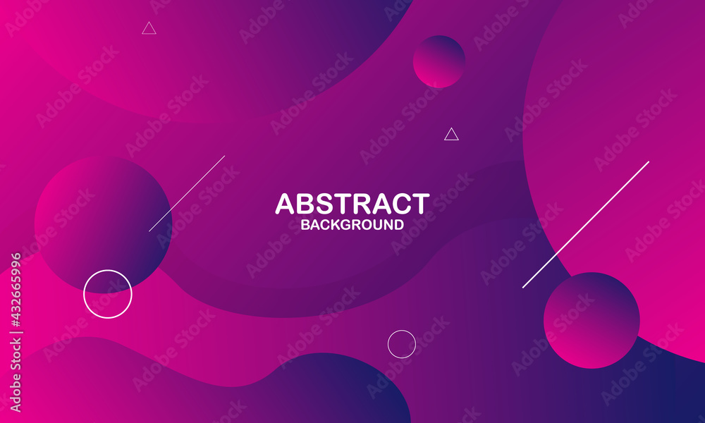 Fototapeta premium Liquid color background design. Purple elements with fluid gradient. Dynamic shapes composition. Vector illustration