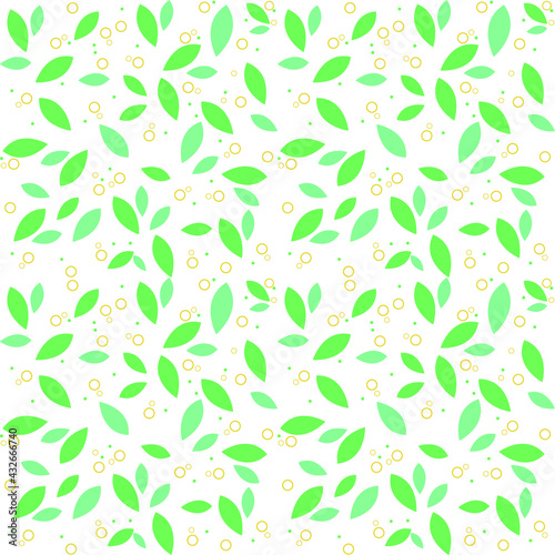 Hand-drawn leaves. Green leaves, summer, spring. the pattern. texture, background, fabric Set of vector illustrations of isolated signs, pattern 