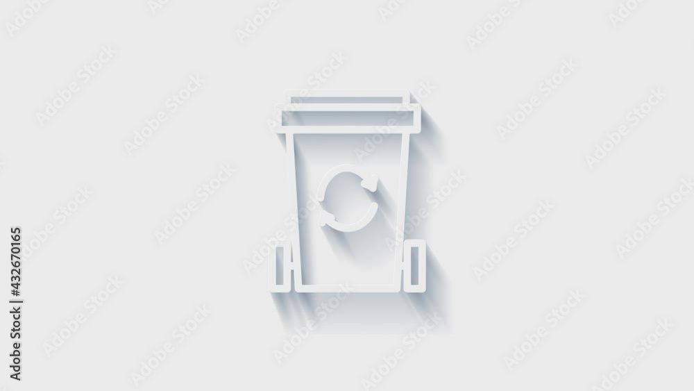 Recycle shadow Icon. Save The Planet. Animation with Rotating. Motion graphics. Recycle shadow Icon. Save The Planet. Animation with Rotating. Motion graphics.