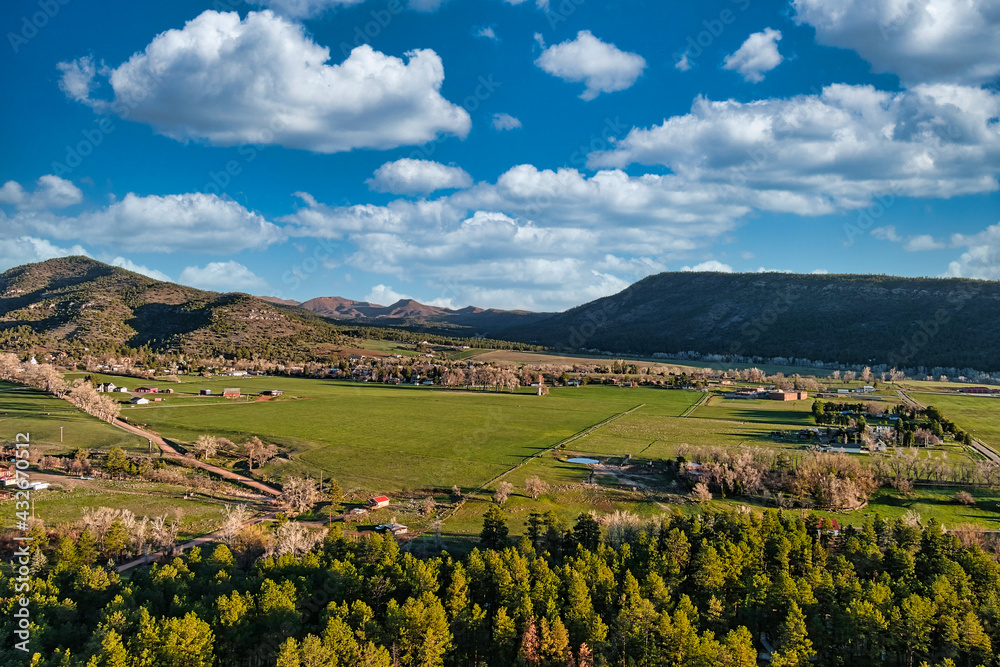 Beulah Valley Colorado aerial photo
