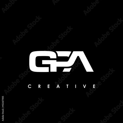 GPA Letter Initial Logo Design Template Vector Illustration
