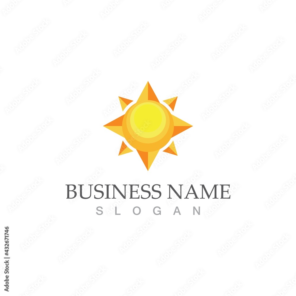 Sun Vector illustration Icon Sun Vector illustration Icon