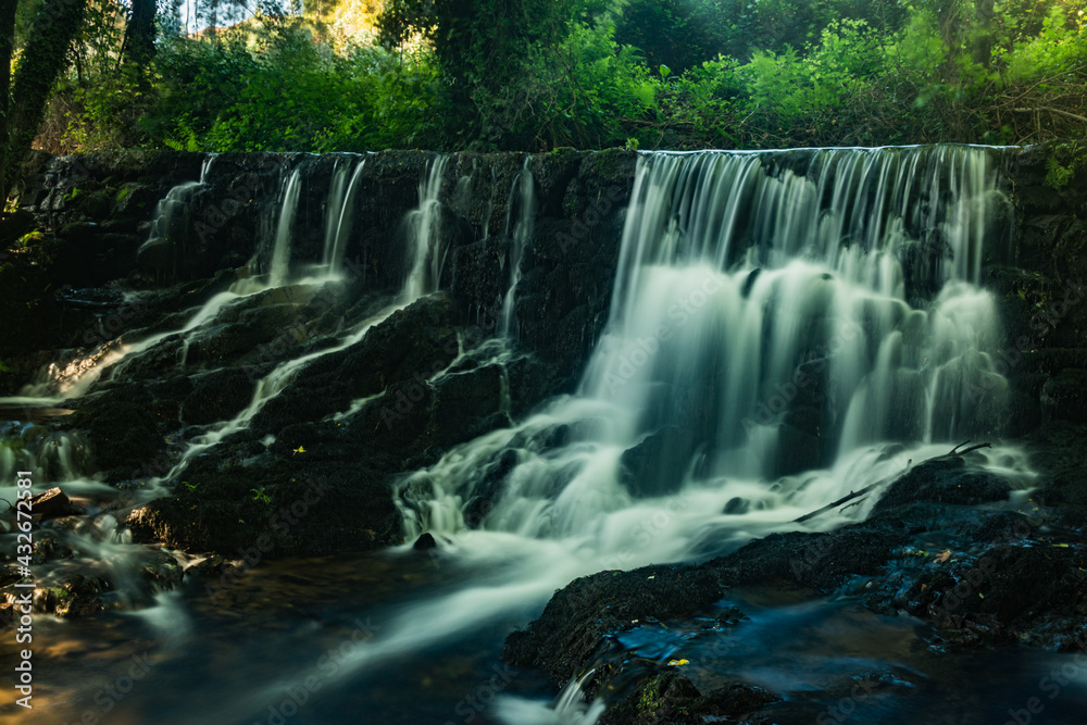 Waterfall near the river beach of Mamoa Waterfall near the river beach of Mamoa