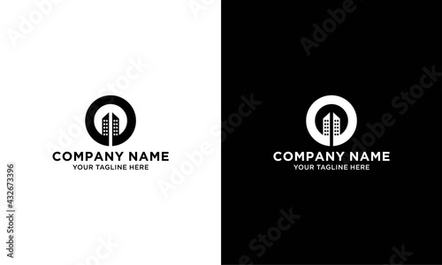 Letter O building Logo Design . Letter O building Logo Letter O Real Estate Logo Roof, Construction, architecture, apartment, duplex, Properties, dormitoriy, dwellings, mortgage, real estate developer