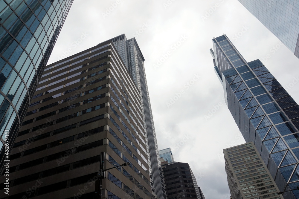 Glass Cement Steel Towers of Center City Business and Finance District of Philadelphia