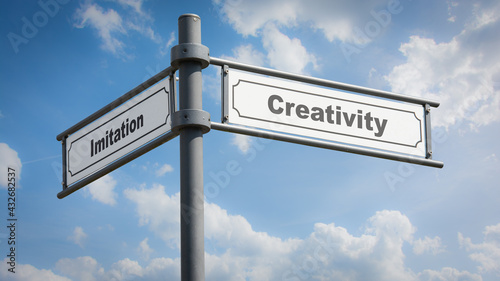 Street Sign Creativity versus Imitation