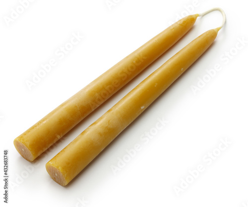 Quadro em tela hand dipped beeswax taper candle