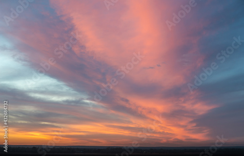 Colorful evening sky at sunset © liper06