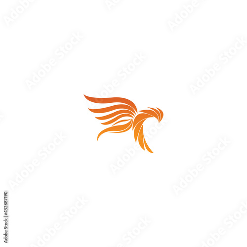 luxury phoenix logo vector. Creative Phoenix bird logo vector design illustration