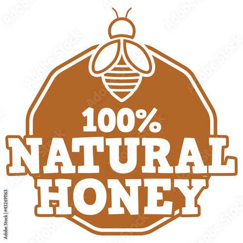 100% Natural Honey Icon