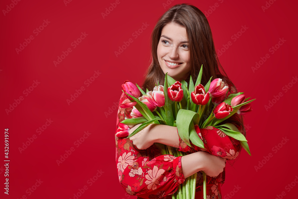 bouquet of red tulips bouquet of red tulips