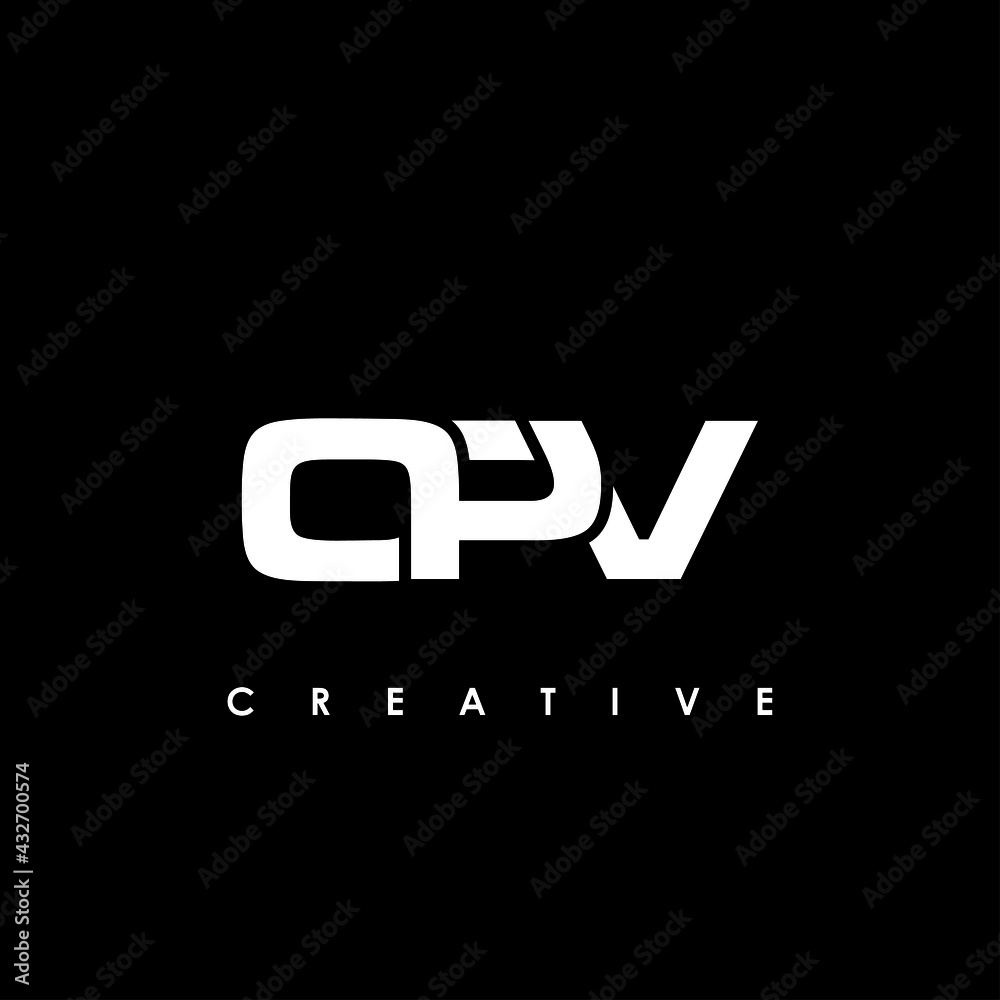 OPV Letter Initial Logo Design Template Vector Illustration