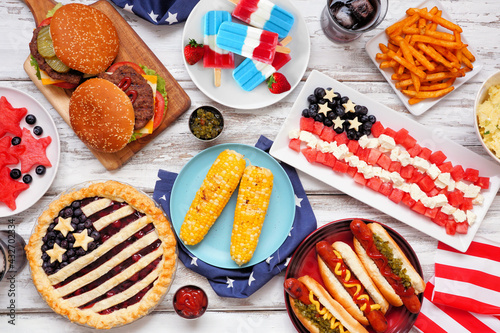 Foto Fourth of July, patriotic, American themed food