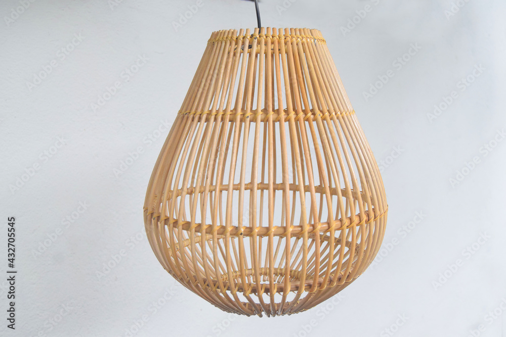Sri Lankan Rattan Lampshade Stock Photo Adobe Stock