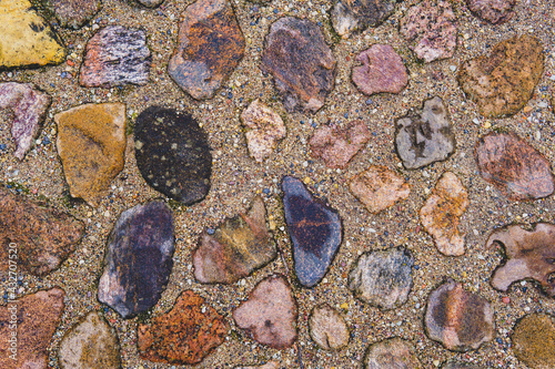 Texture stone and gravel. photo