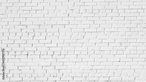 Large white brick wall