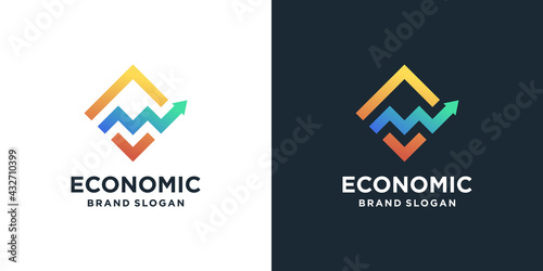 Free Download Abstract accounting logo template with creative gradient style Premium Vector - GFXLoad