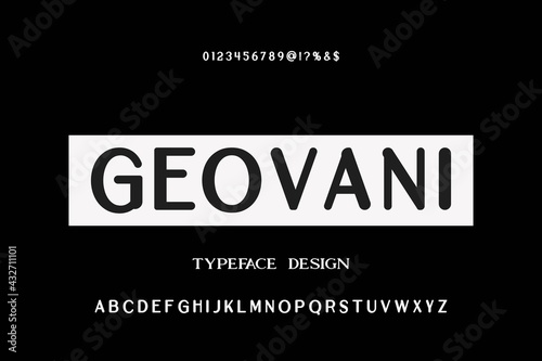 typeface design, classic font, gray and black vector background