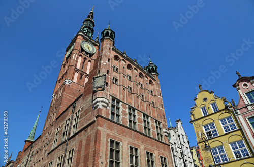 Town Hall and tenement houses - Gdansk, Poland