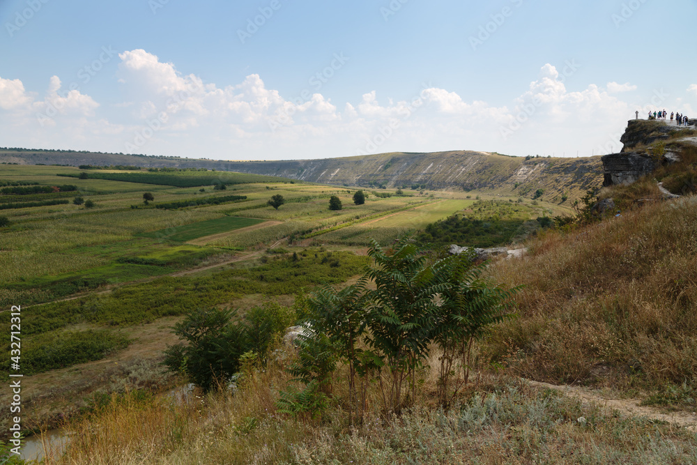 View from the top of a hill in Old Orhei, Moldova.