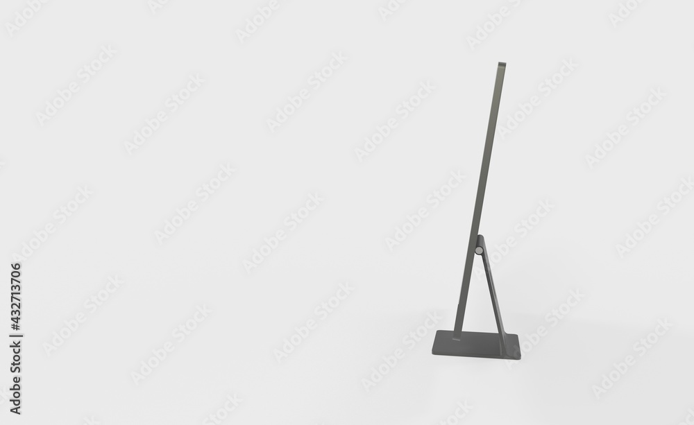 Computer display mock up with blank white screen. Stylish desktop computer mockup. new in 3d Computer display mock up with blank white screen. Stylish desktop computer mockup. new in 3d