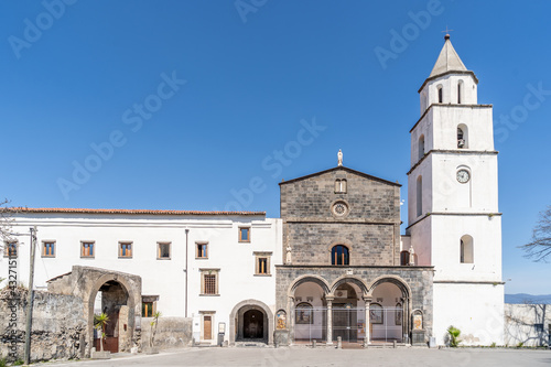 Franciscan complex of the Church of Santa Maria del Pozzo in Somma Vesuviana, Naples. Located on area occupied by an ancient medieval church, was founded in 1510 by Queen Giovanna III