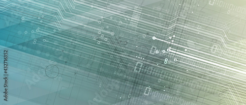 Abstract circuit board futuristic technology processing background