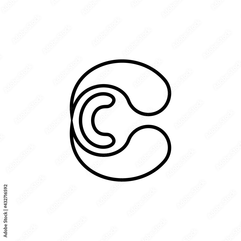 Copyright line icon. Simple style watermar symbol. Logo design element. T-shirt printing. Vector for sticker. Copyright line icon. Simple style watermar symbol. Logo design element. T-shirt printing. Vector for sticker.