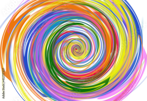 Colorful spiral  abstract swirling background
