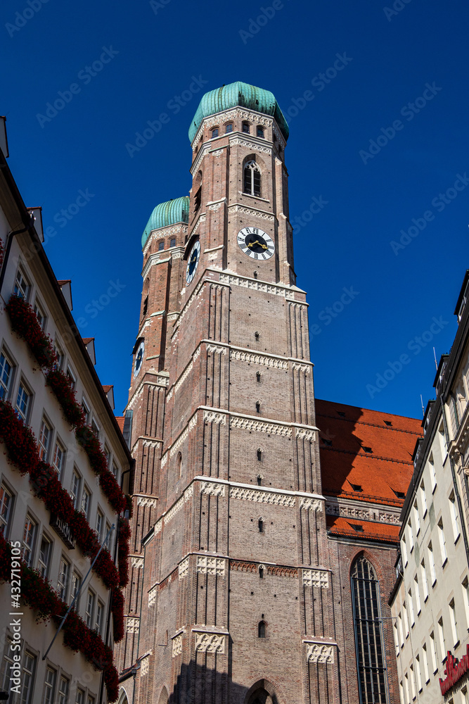 famous Munich Cathedral, also called Cathedral of Our Dear Lady, Munich