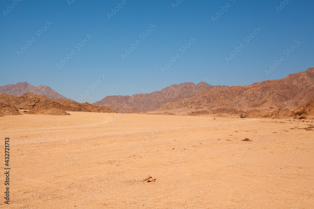 Desert Egypt, mountains sands