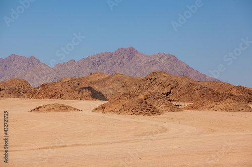 Desert Egypt  mountains sands