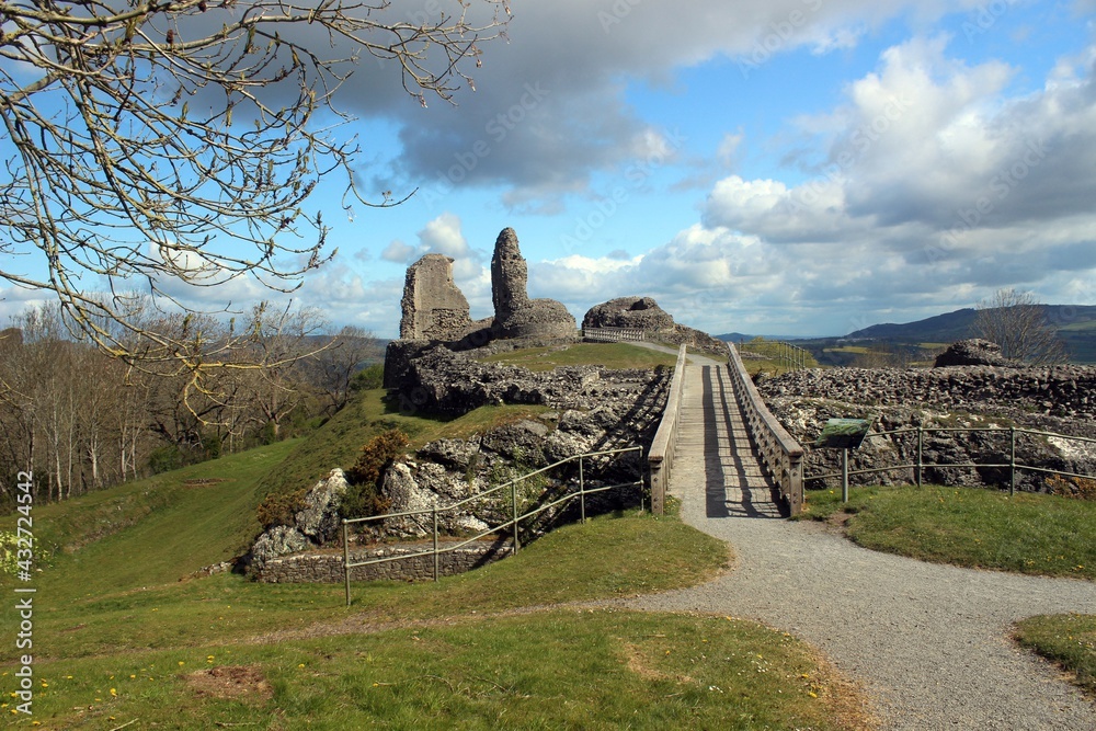 Montgomery Castle, Powys, Wales.
