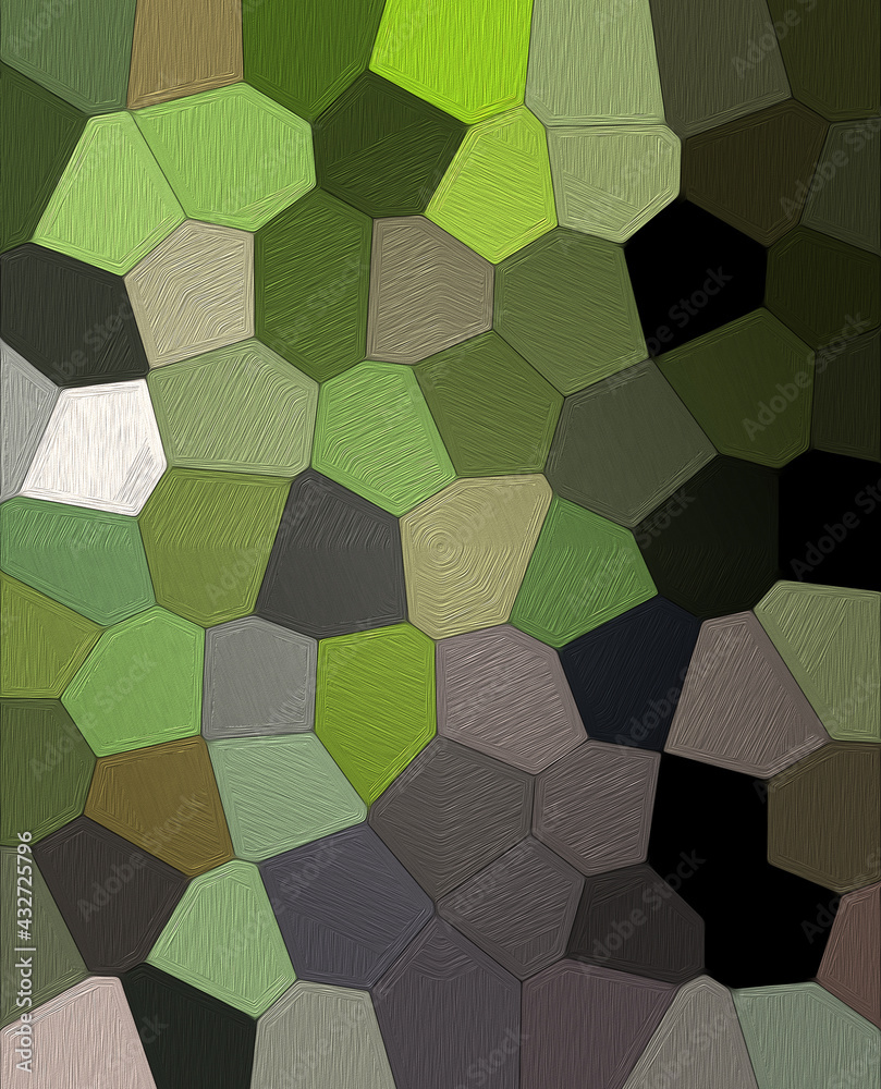 Naklejka premium Kompozycja abstrakcja wielokolorowe pola z teksturą