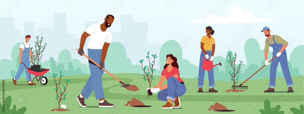 Reforestation, Nature and Ecology Concept. World Environment Day ...
