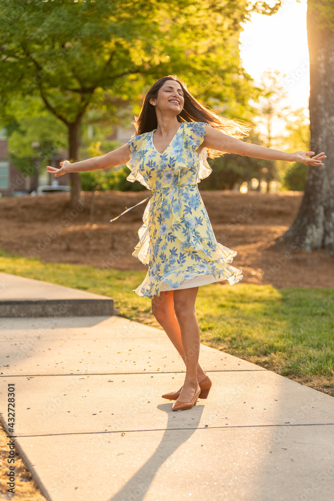 Full length images of beautiful Asian Indian woman in the park. Full length images of beautiful Asian Indian woman in the park.