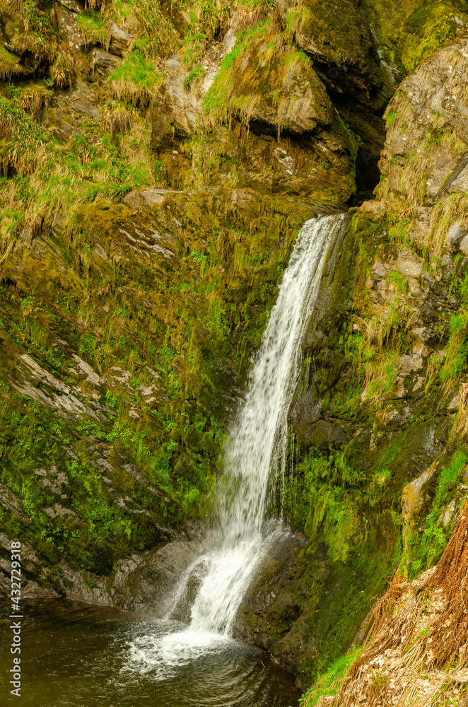 Pistyll Rhaeadr waterfall in wales.
