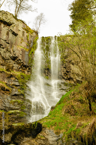 Pistyll Rhaeadr waterfall in wales.