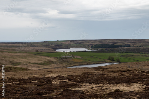 Peak District National Park in Derbyshire looking towards Upper Windleden Reservoir photo