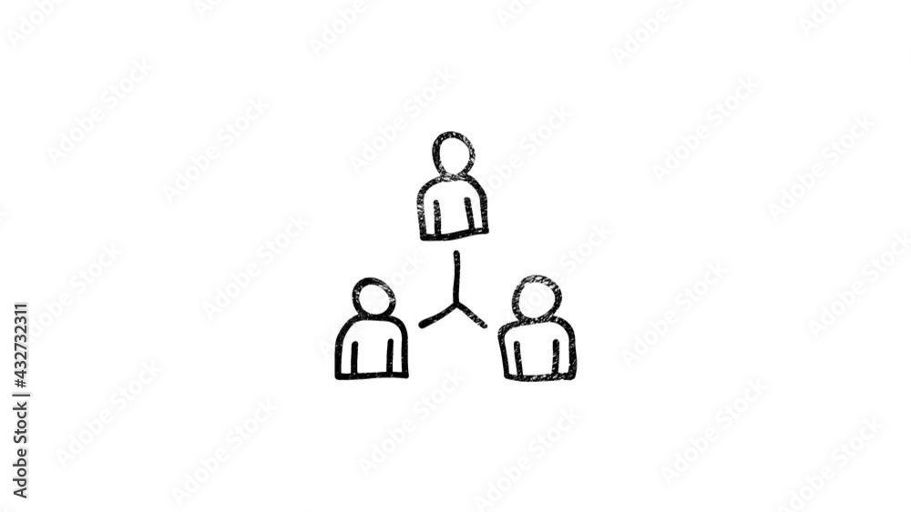 Social media hand draw icon design isolated on dark background. Outline web icon. Motion graphics. Social media hand draw icon design isolated on dark background. Outline web icon. Motion graphics.