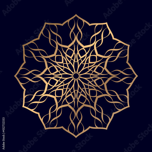 Abstract luxury ornamental mandala background for coloring book Wedding card Cover Weave design elements Yoga logos.